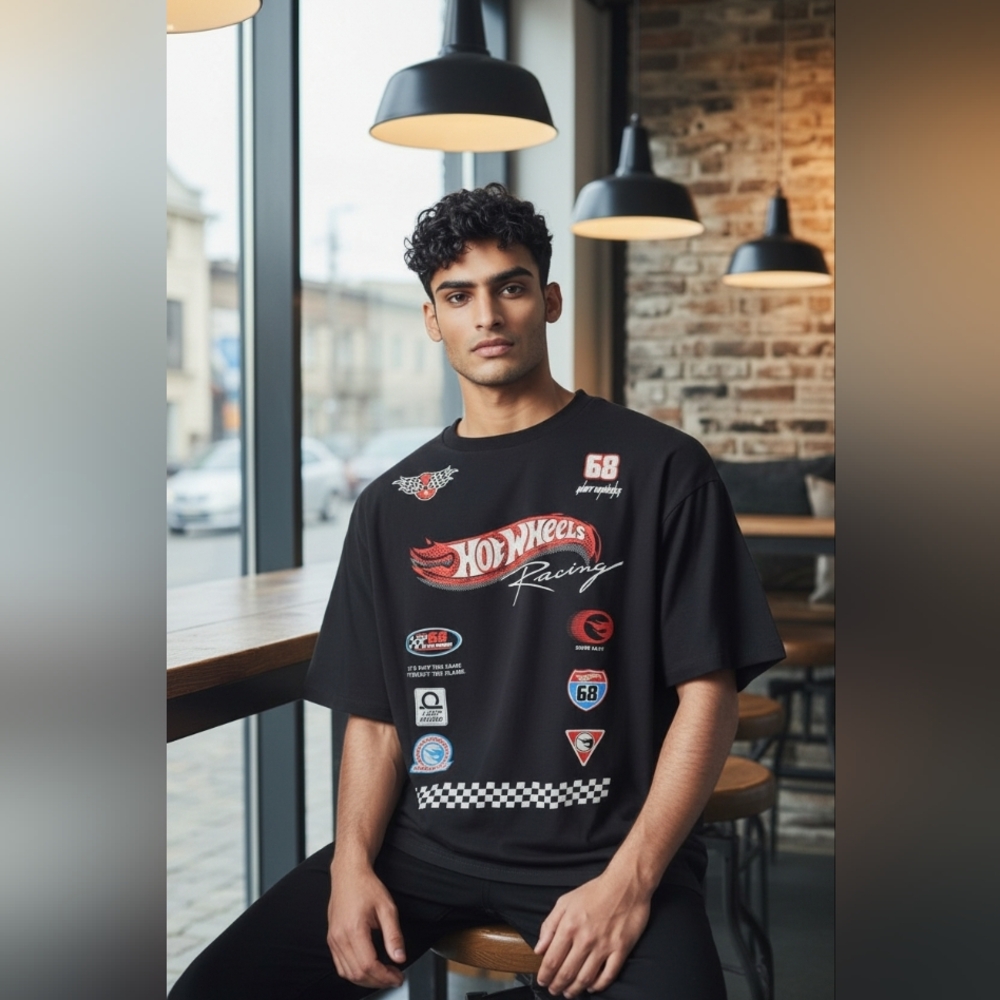 🏁 Hot Wheels Racing T-Shirt – Retro 90s Streetwear Vibes 🏁